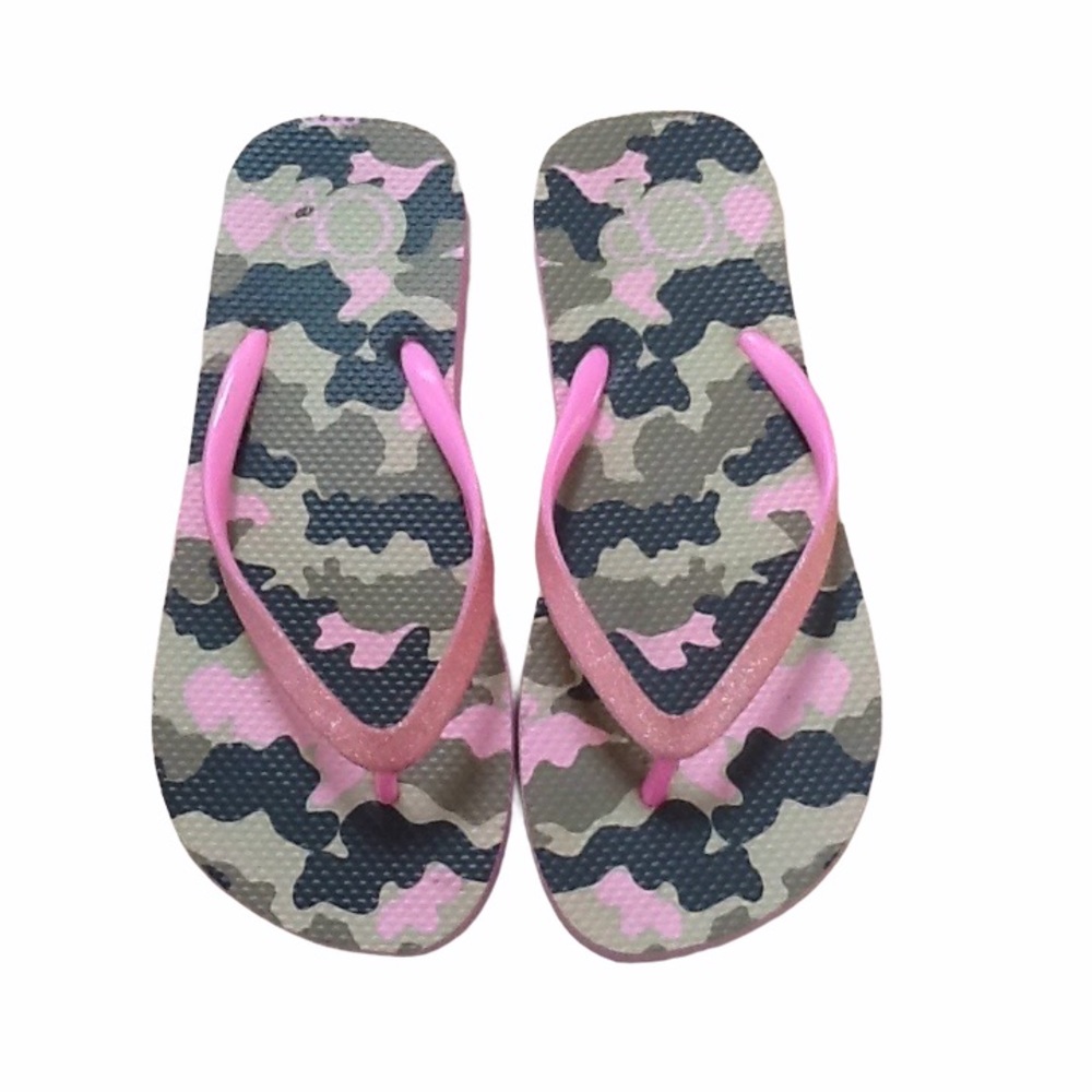 Op Pink Glitter Camo Flip Flop Sz‎ 5-6